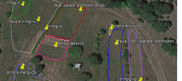 Ecco la mappa delle coltivazioni sui terreni del PeR