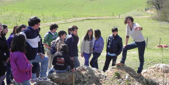 Studenti in visita didattica al Parco dell'Energia Rinnovabile